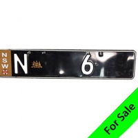 Number Plate N 6 For Sale