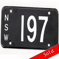 NSW Number Plate 197