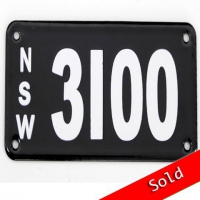 Number Plate 3100