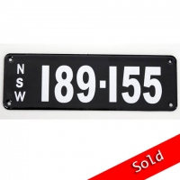 NSW Number Plate 189 155