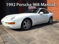 1992 Porsche 968 Manual
